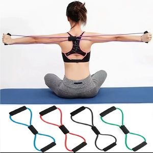 New Blue Workout Elastic Stretching Rope Slim Body Shaping Sports Fitness HD8